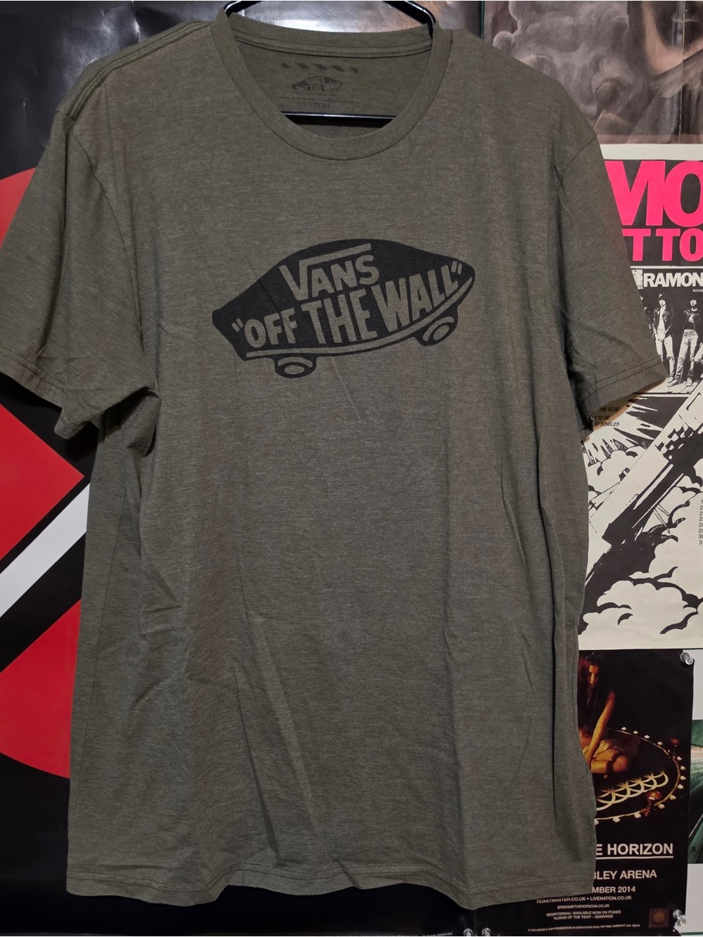 emo skate style vans shirt
